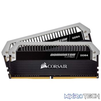 Corsair DOMINATOR PLATINUM 8GB (2 x 4GB) DDR4 DRAM 3000MHz CL15 1.35V CMD8GX4M2B3000C15 Memory Kit  Black